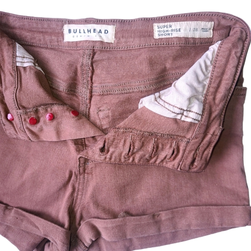 Tumblr Era High Waisted Brown Bullhead Shorts
